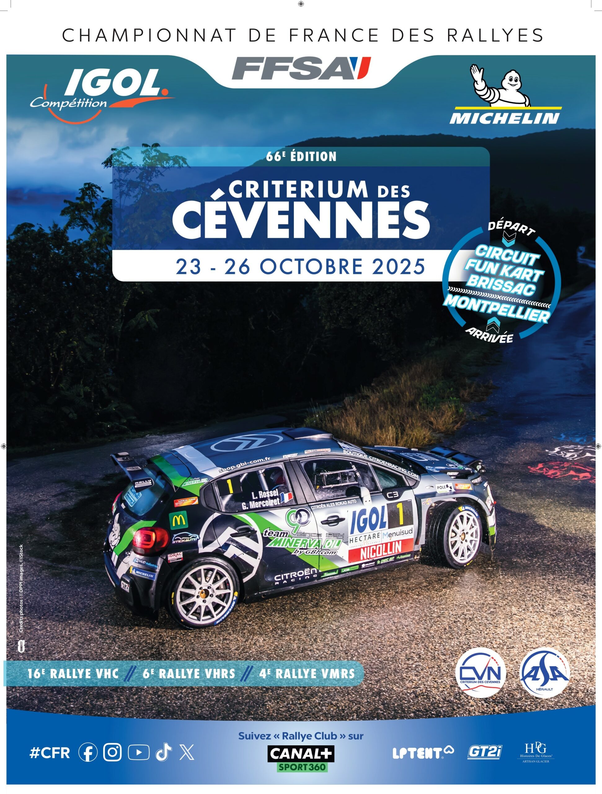 Visuel CVN2025 sans partenaires Affiche criterium des Cévennes 2025