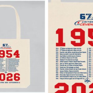 Boutique officielle Critérium des Cévennes 2026 — tote bag collector